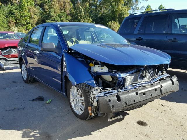 1FAHP35N59W102642 - 2009 FORD FOCUS SE BLUE photo 1