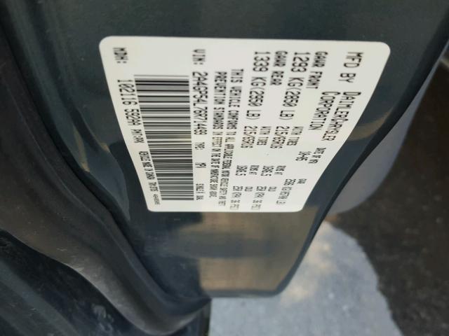 2A4GP54L76R714499 - 2006 CHRYSLER TOWN & COU BLUE photo 10