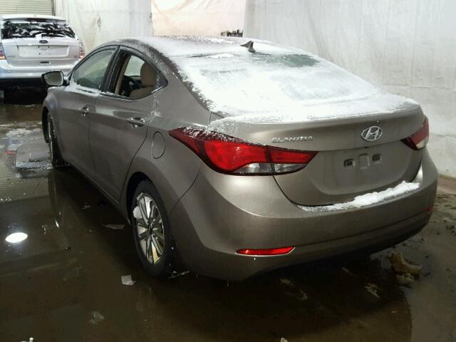 5NPDH4AE2EH538687 - 2014 HYUNDAI ELANTRA SE GRAY photo 3