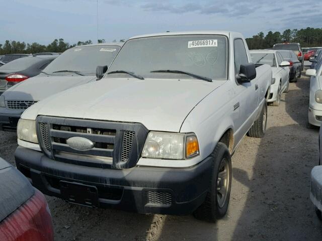 1FTYR10D27PA95017 - 2007 FORD RANGER WHITE photo 2