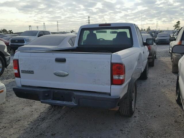 1FTYR10D27PA95017 - 2007 FORD RANGER WHITE photo 4