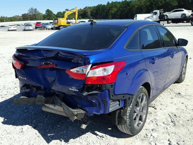 1FADP3F27EL368131 - 2014 FORD FOCUS SE BLUE photo 4