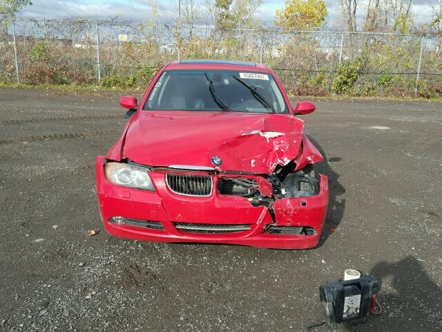 WBAVD135X6KT79185 - 2006 BMW 325 RED photo 9