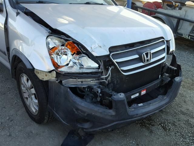 JHLRD68816C027310 - 2006 HONDA CR-V EX SILVER photo 9