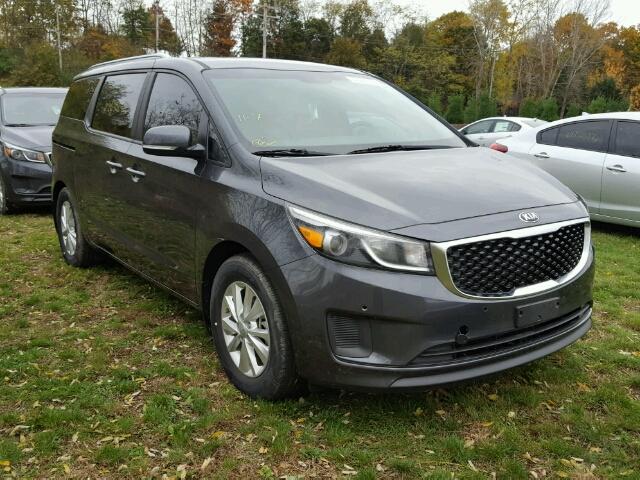 KNDMB5C17H6292588 - 2017 KIA SEDONA GRAY photo 1