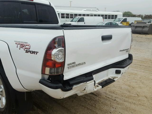 3TMJU4GN0CM134204 - 2012 TOYOTA TACOMA DOU WHITE photo 9