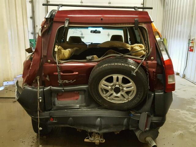 JHLRD78854C023831 - 2004 HONDA CR-V RED photo 9