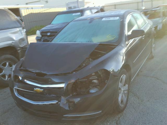 1G1ZC5EU9BF221984 - 2011 CHEVROLET MALIBU 1LT BLACK photo 2