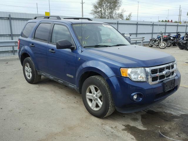 1FMCU59HX8KC19051 - 2008 FORD ESCAPE HEV BLUE photo 1