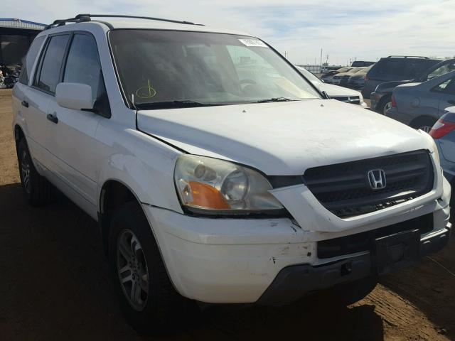 2HKYF18594H609944 - 2004 HONDA PILOT EXL WHITE photo 1