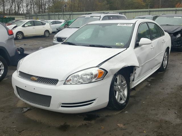 2G1WG5E34D1245893 - 2013 CHEVROLET IMPALA LT WHITE photo 2