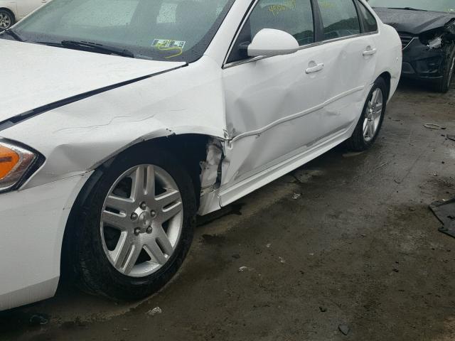 2G1WG5E34D1245893 - 2013 CHEVROLET IMPALA LT WHITE photo 9