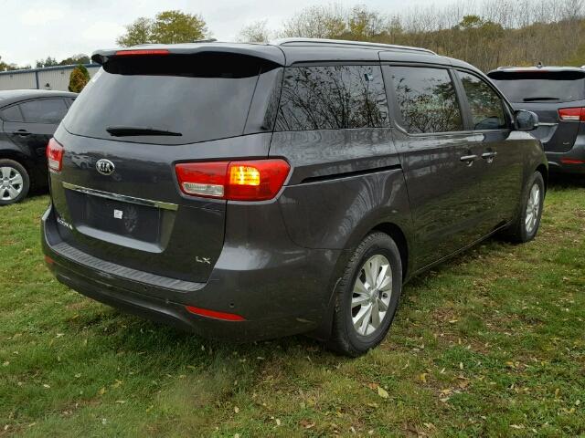 KNDMB5C19H6320441 - 2017 KIA SEDONA GRAY photo 4