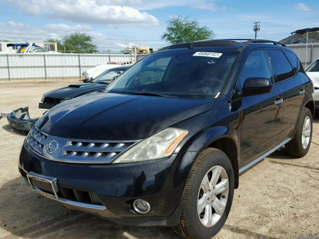 JN8AZ08T27W530569 - 2007 NISSAN MURANO SL BLACK photo 2