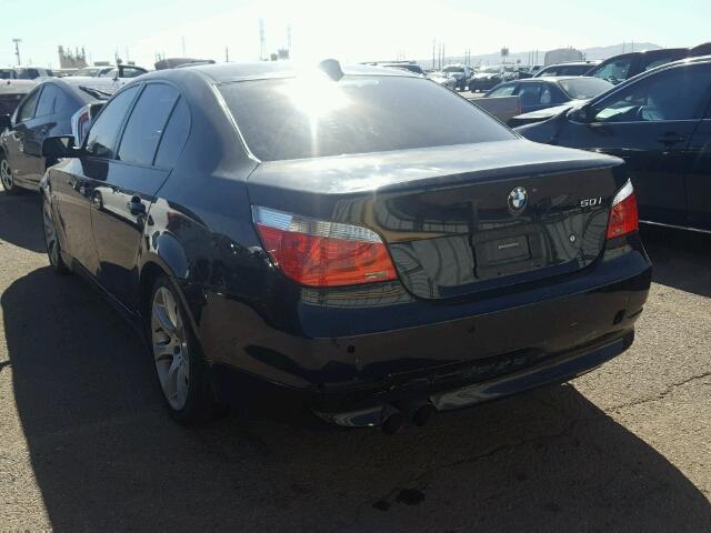 WBANB535X7CP07083 - 2007 BMW 550 I BLACK photo 3