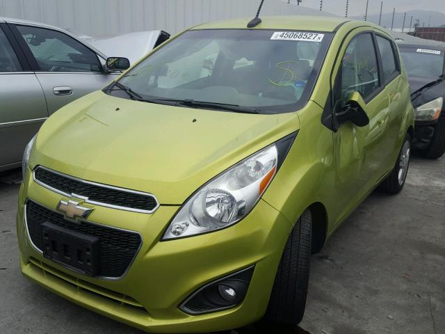 KL8CD6S90DC599172 - 2013 CHEVROLET SPARK 1LT GREEN photo 2