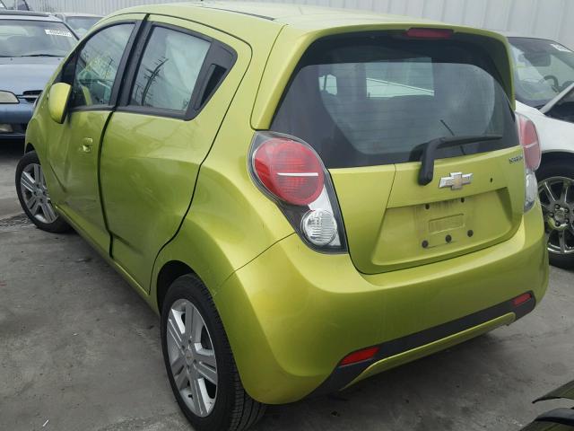 KL8CD6S90DC599172 - 2013 CHEVROLET SPARK 1LT GREEN photo 3