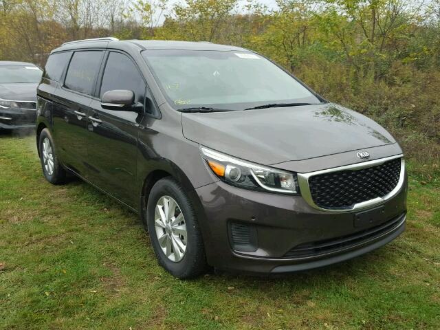 KNDMB5C14H6318452 - 2017 KIA SEDONA GRAY photo 1