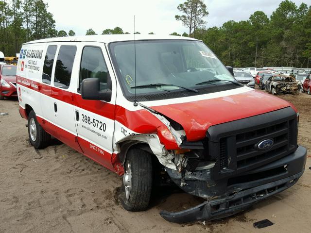 1FTNE2EWXADA89540 - 2010 FORD ECONOLINE RED photo 1