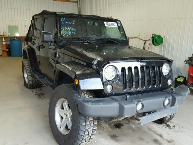 1C4HJWEG8EL319645 - 2014 JEEP WRANGLER U BLACK photo 1