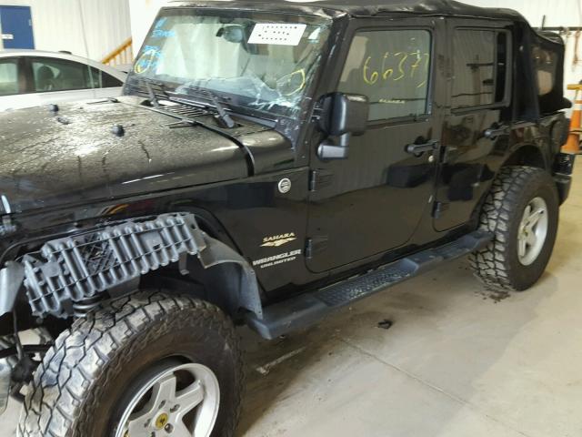 1C4HJWEG8EL319645 - 2014 JEEP WRANGLER U BLACK photo 9