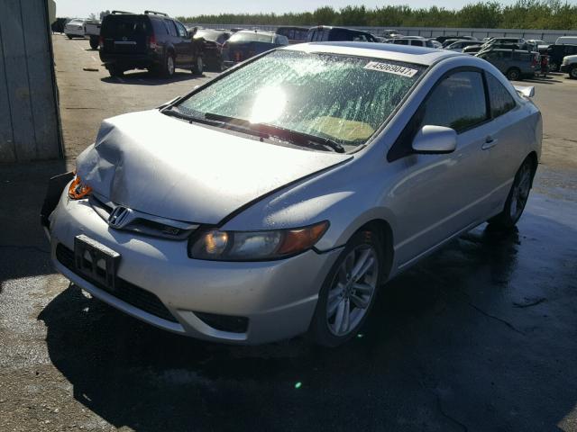 2HGFG21548H707588 - 2008 HONDA CIVIC SI SILVER photo 2