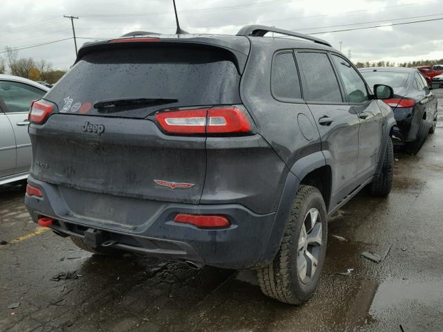 1C4PJMBS3GW131416 - 2016 JEEP CHEROKEE GRAY photo 4