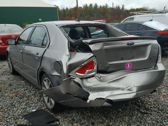 3FAHP07Z49R155706 - 2009 FORD FUSION SILVER photo 3