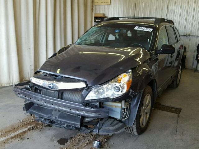 4S4BRBKC4C3265374 - 2012 SUBARU OUTBACK CHARCOAL photo 2