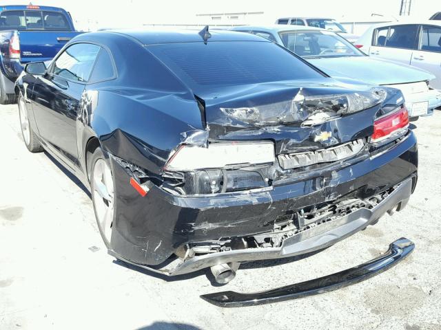 2G1FK1EJ7F9110157 - 2015 CHEVROLET CAMARO 2SS BLACK photo 3