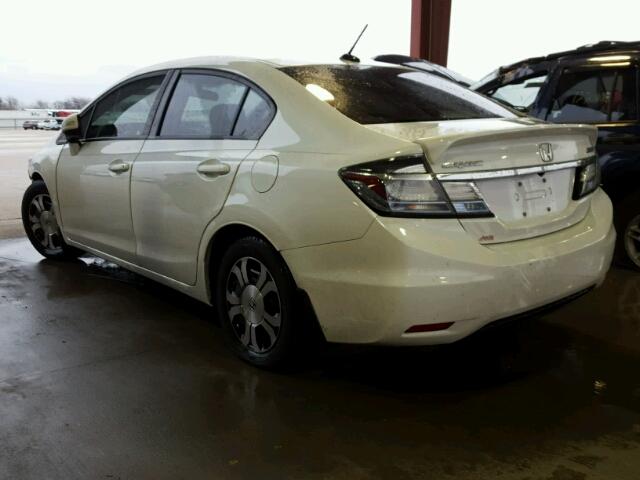 19XFB4F36DE004063 - 2013 HONDA CIVIC HYBR WHITE photo 3