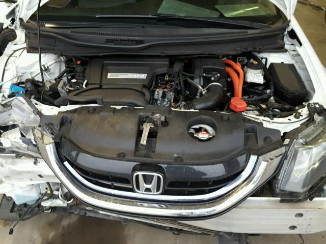 19XFB4F36DE004063 - 2013 HONDA CIVIC HYBR WHITE photo 7