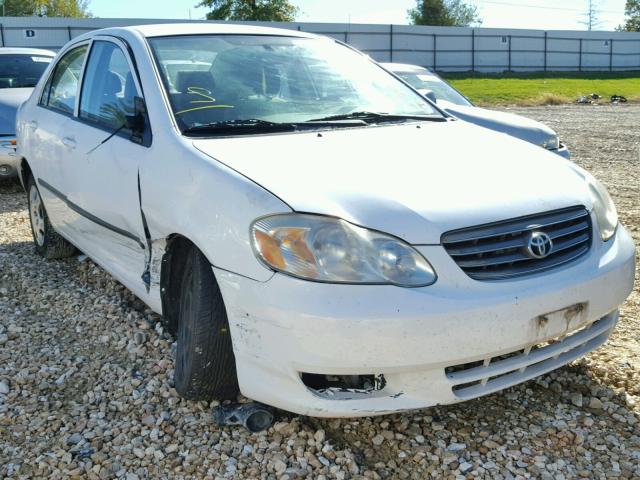 1NXBR32E93Z135558 - 2003 TOYOTA COROLLA CE WHITE photo 1