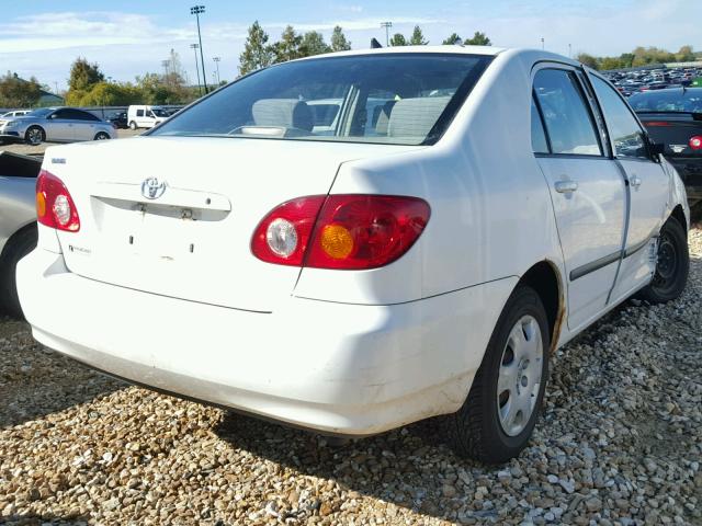 1NXBR32E93Z135558 - 2003 TOYOTA COROLLA CE WHITE photo 4