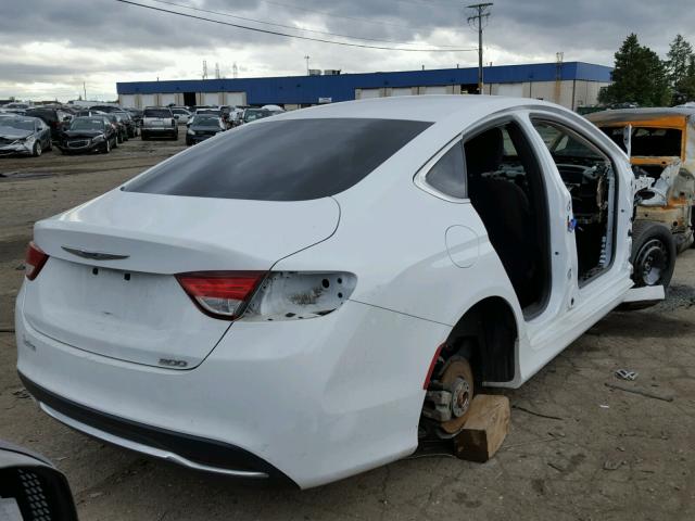 1C3CCCAB6FN663417 - 2015 CHRYSLER 200 LIMITE WHITE photo 4