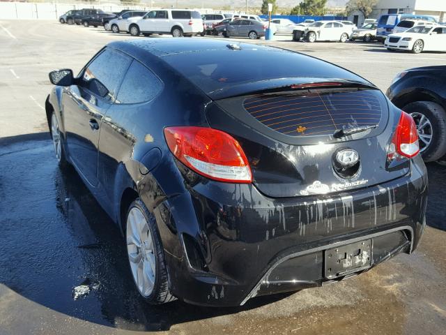 KMHTC6AD1CU062993 - 2012 HYUNDAI VELOSTER B BLACK photo 3