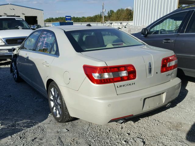 3LNHM26T98R661568 - 2008 LINCOLN MKZ TAN photo 3