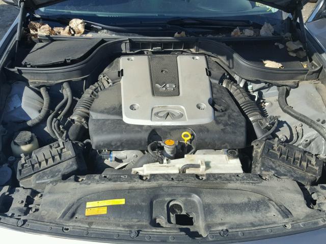 JNKBV61F67M821816 - 2007 INFINITI G35 GRAY photo 7