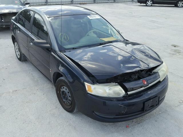 1G8AJ52F83Z108912 - 2003 SATURN ION BLACK photo 1