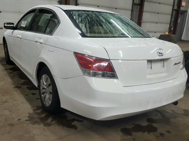 1HGCP263X9A080891 - 2009 HONDA ACCORD LX WHITE photo 3