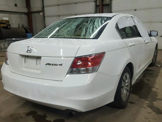 1HGCP263X9A080891 - 2009 HONDA ACCORD LX WHITE photo 4