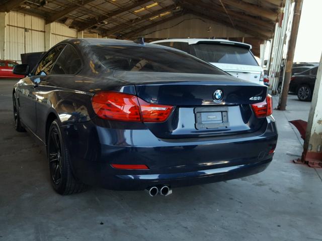 WBA3N3C58EK231101 - 2014 BMW 428 I BLUE photo 3