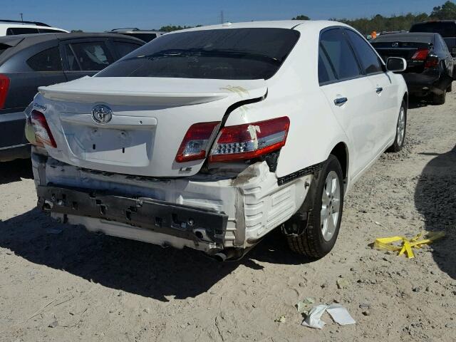 4T4BF3EK8BR173328 - 2011 TOYOTA CAMRY BASE WHITE photo 4