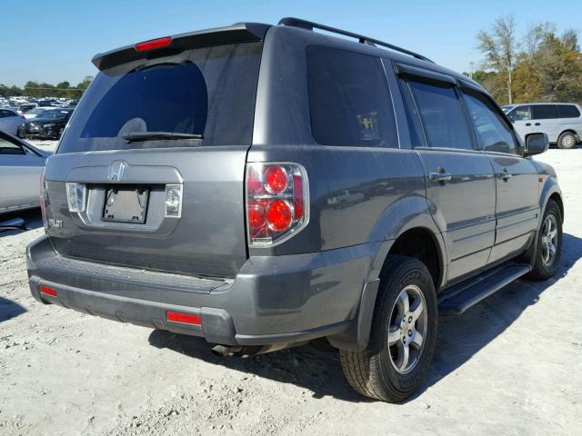 5FNYF28368B019466 - 2008 HONDA PILOT GRAY photo 4