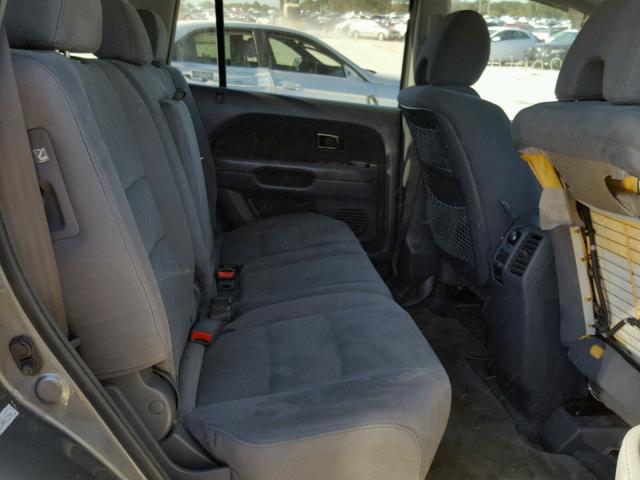 5FNYF28368B019466 - 2008 HONDA PILOT GRAY photo 6