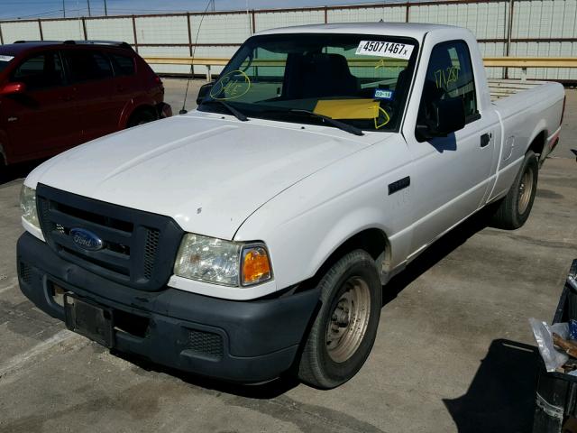 1FTYR10D96PA74230 - 2006 FORD RANGER WHITE photo 2