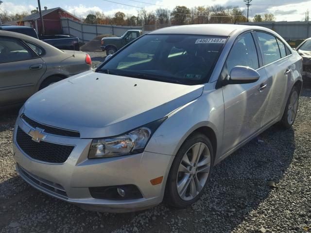 1G1PG5SBXD7119914 - 2013 CHEVROLET CRUZE LTZ SILVER photo 2