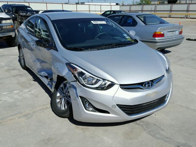 KMHDH4AE4FU323279 - 2015 HYUNDAI ELANTRA SE SILVER photo 1