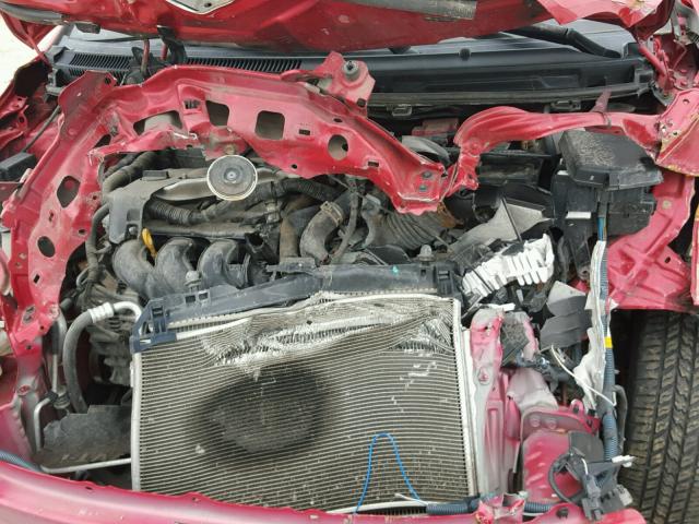 JTDBT923884013935 - 2008 TOYOTA YARIS RED photo 7