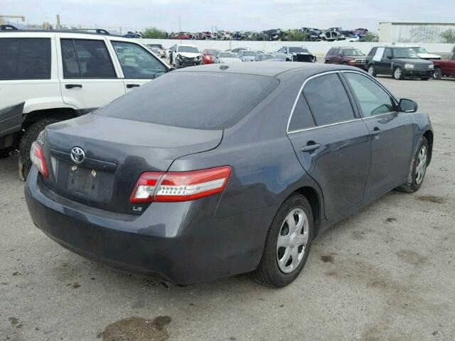 4T4BF3EK9AR050698 - 2010 TOYOTA CAMRY BASE CHARCOAL photo 4